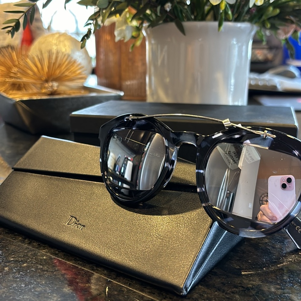 🐼🐝Christian Dior Wayfarer Mirrored Sunglasses 🕶️ - Picture 6 of 14